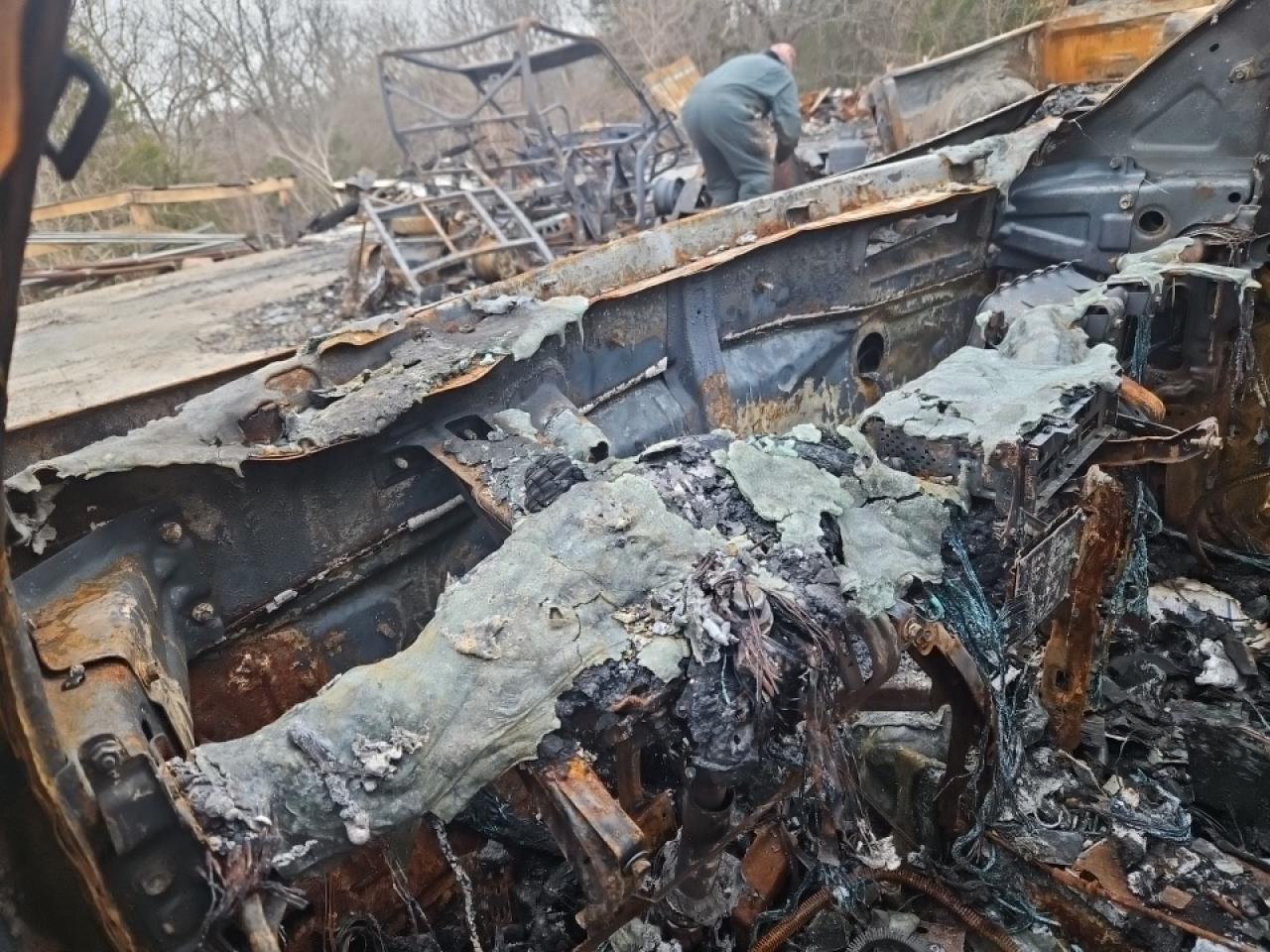 2021 Hyundai Tucson VIN KM8J3CAL1MU377775 Copart auction photo, burn damage thumbnail 6