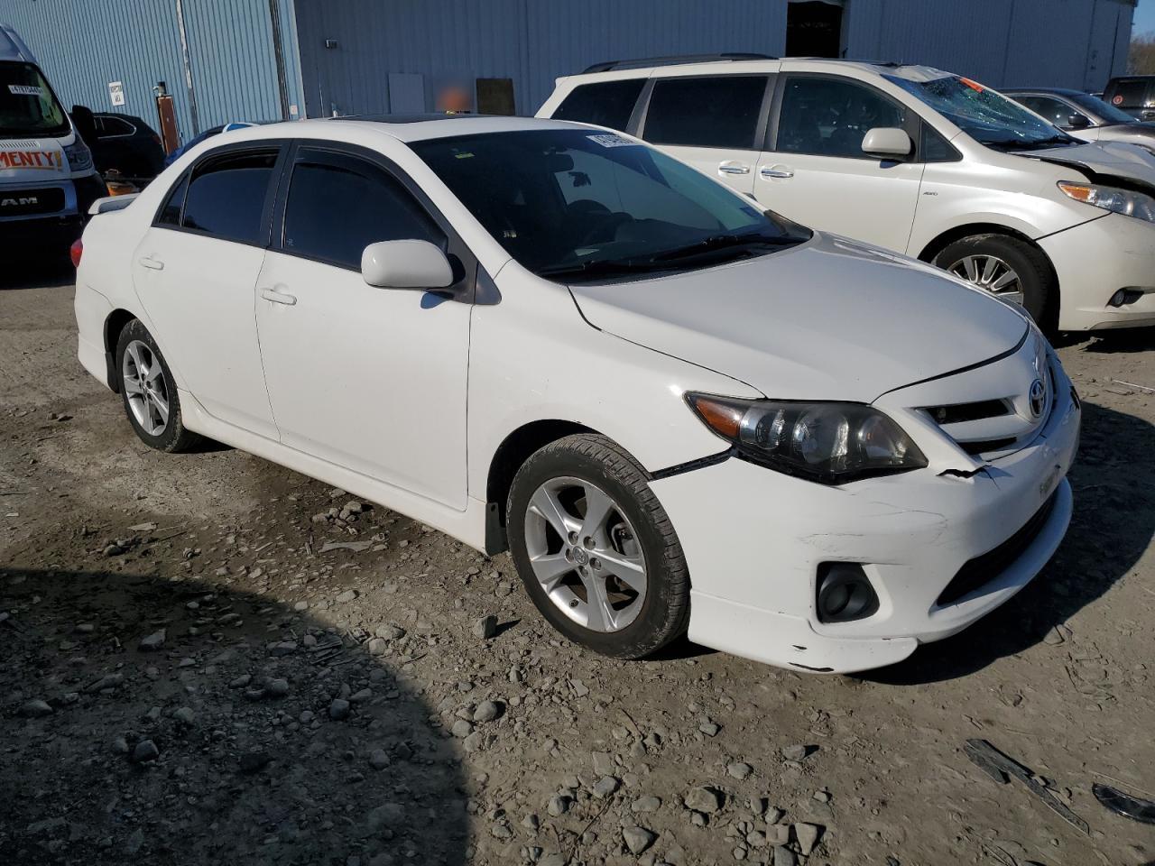 2011 Toyota Corolla VIN 2T1BU4EEXBC710573 Copart auction photo, front end / rear end damage thumbnail 4