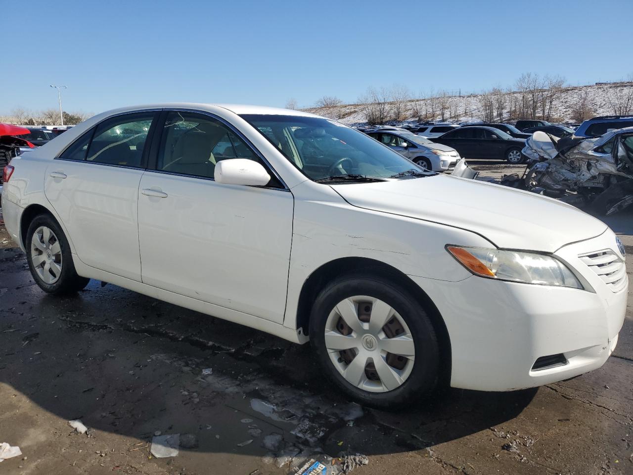 2009 Toyota Camry VIN 4T1BK46K69U584442 Copart auction photo, side / front end damage thumbnail 4