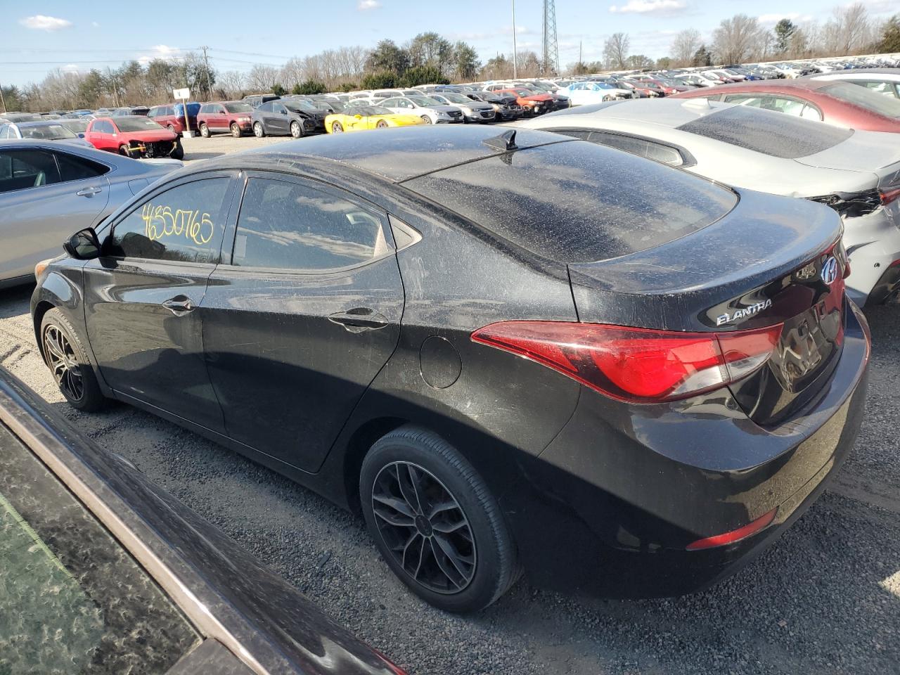 2014 Hyundai Elantra VIN 5NPDH4AE7EH458690 Copart auction photo, front end damage thumbnail 2