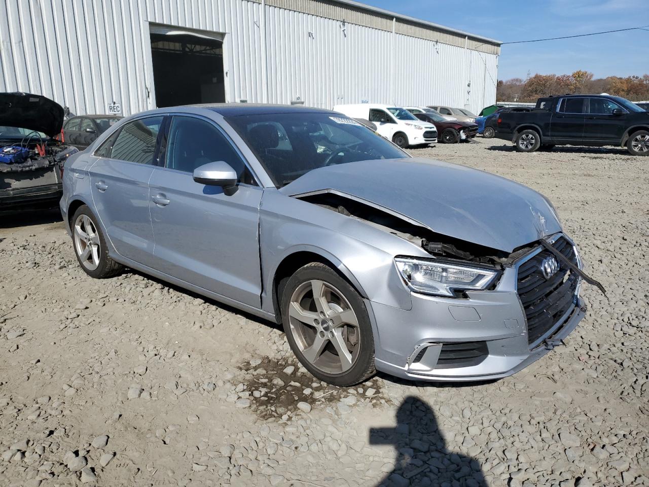 2019 Audi A3 VIN WAUBEGFF3K1020428 Copart auction photo, front end damage thumbnail 4