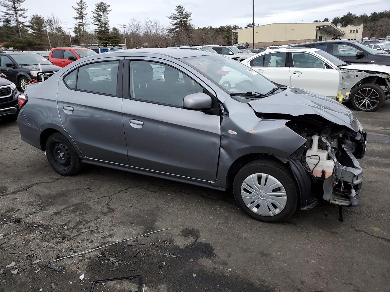 2022 Mitsubishi Mirage VIN ML32FUFJ9NHF02373 Copart auction photo, front end damage thumbnail 4