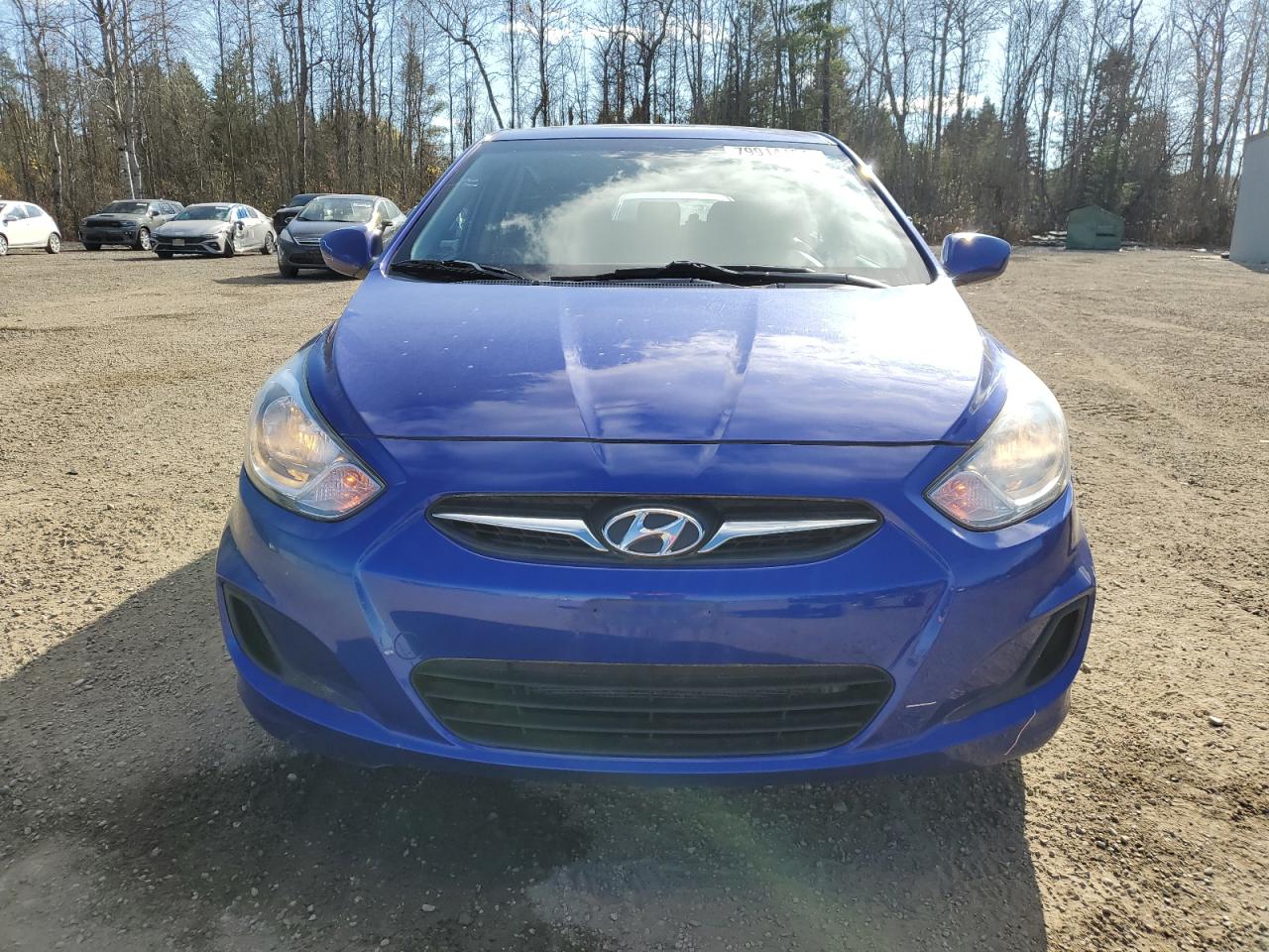 2013 Hyundai Accent VIN KMHCT5AE0DU104526 Copart auction photo, side / rear end damage thumbnail 5
