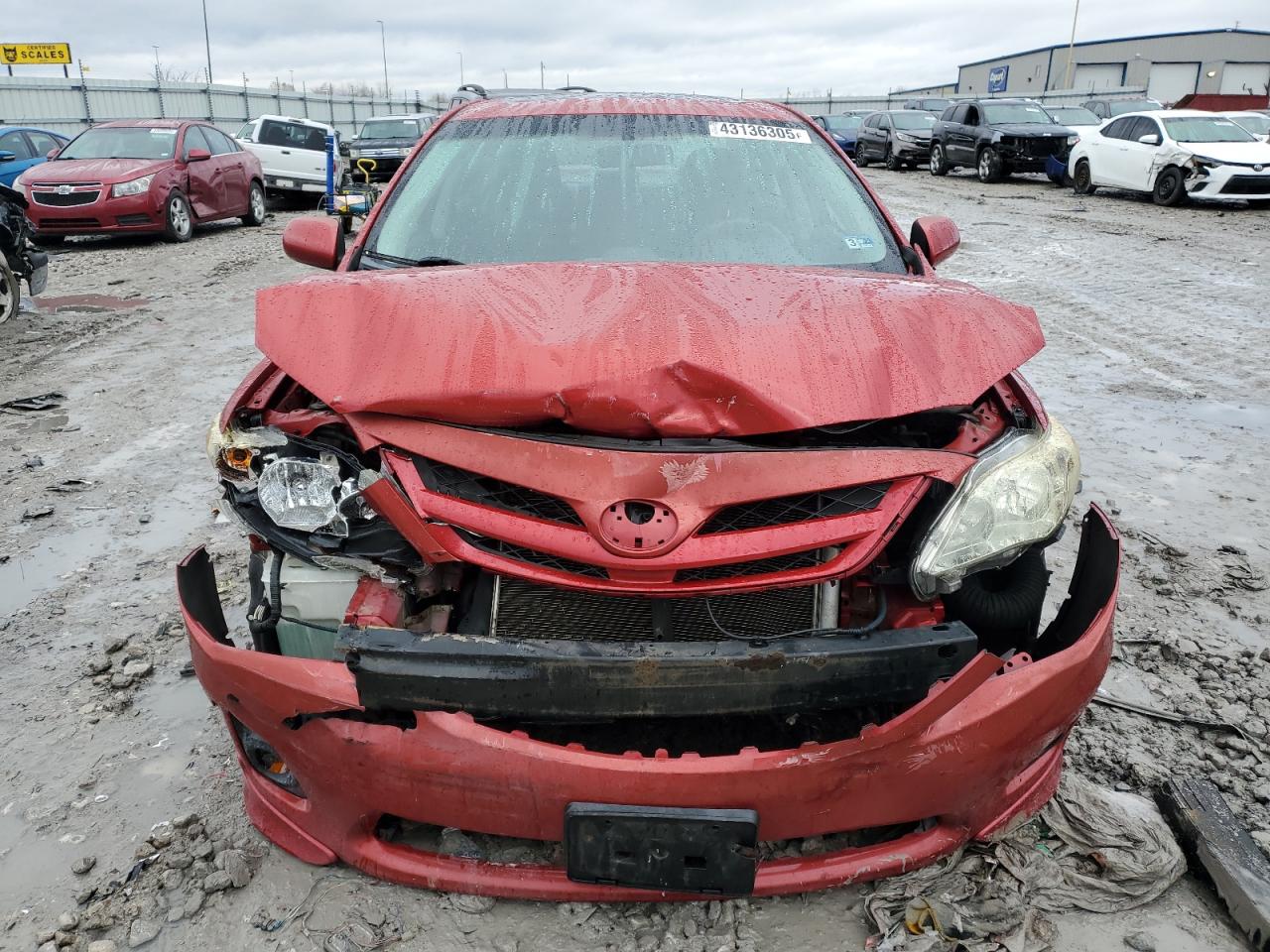 2012 Toyota Corolla VIN 2T1BU4EE7CC807392 Copart auction photo, front end / rear end damage thumbnail 5