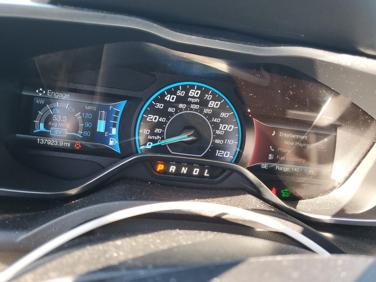 2017 Ford C-MAX VIN 1FADP5EU0HL113176 Copart auction photo, front end damage thumbnail 9