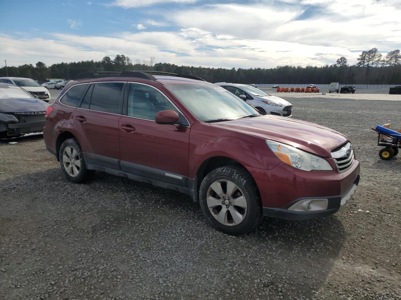 2011 Subaru Outback VIN 4S4BRBJC7B3414831 Copart auction photo, side damage thumbnail 4