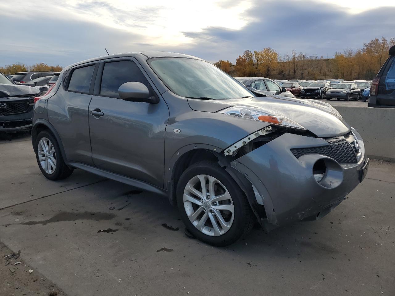 2014 Nissan Juke VIN JN8AF5MV5ET361000 Copart auction photo, front end damage thumbnail 4