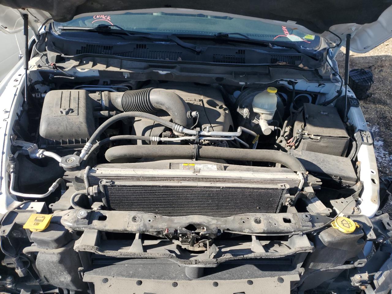 2014 RAM 1500 VIN 1C6RR7MT1ES165214 Copart auction photo, front end damage thumbnail 11