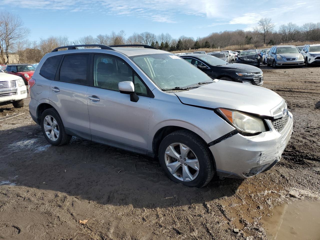 2014 Subaru Forester VIN JF2SJAEC0EH400598 Copart auction photo, front end damage thumbnail 4