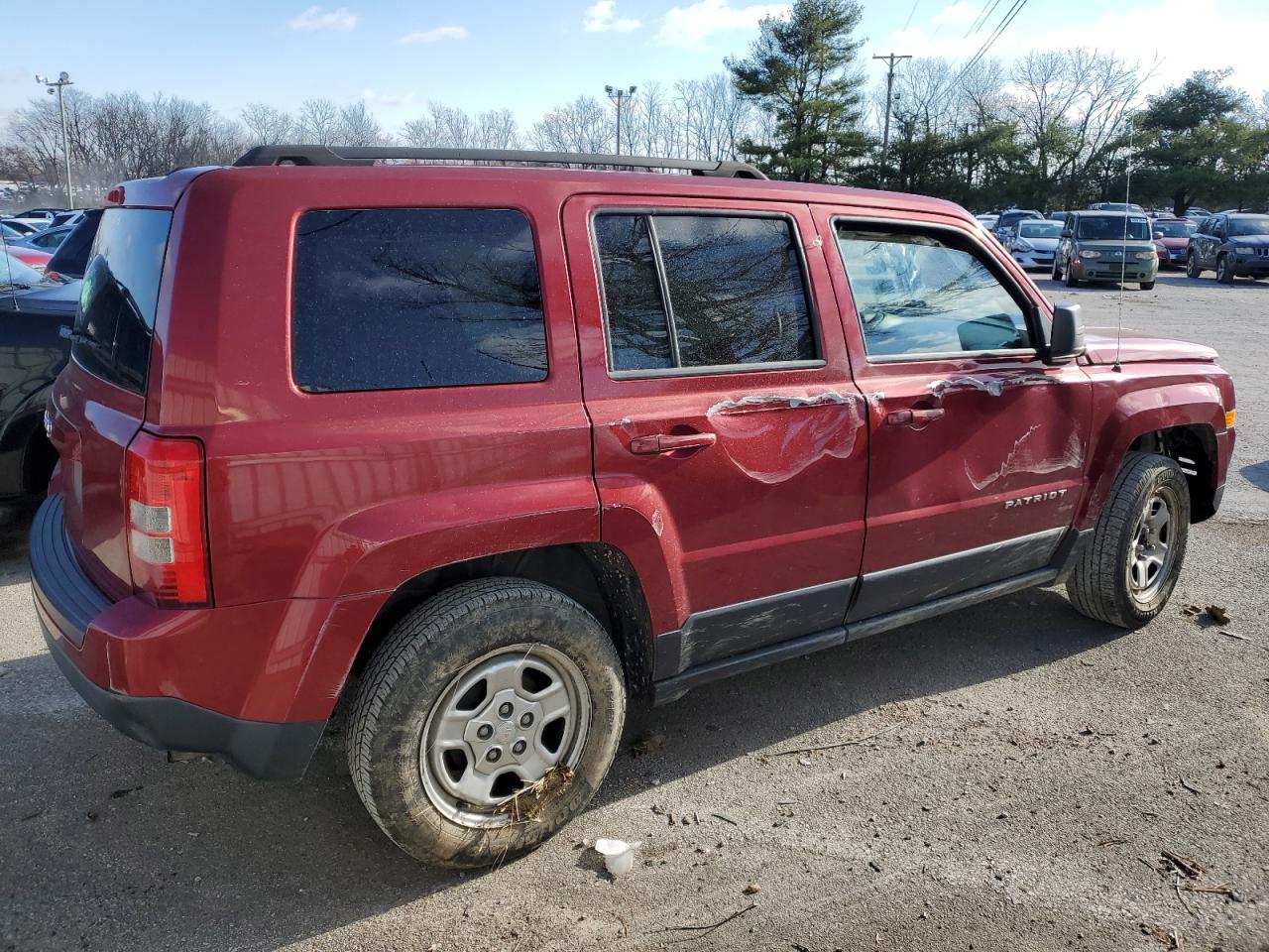 2015 Jeep Liberty (Patriot) VIN 1C4NJPBB4FD274717 Copart auction photo, side damage thumbnail 3