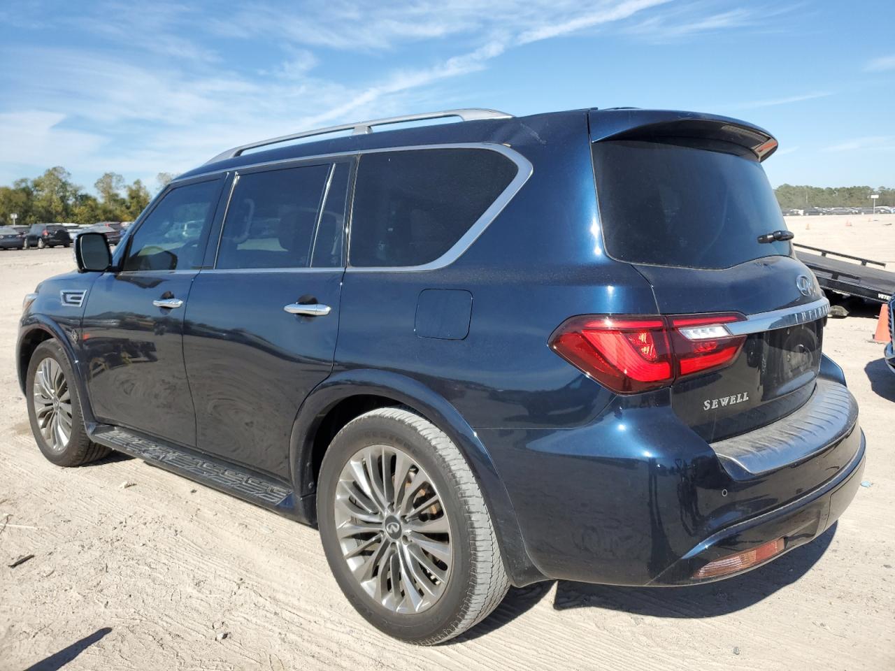 2019 Infiniti QX80 VIN JN8AZ2NF6K9687183 Copart auction photo, front end damage thumbnail 2
