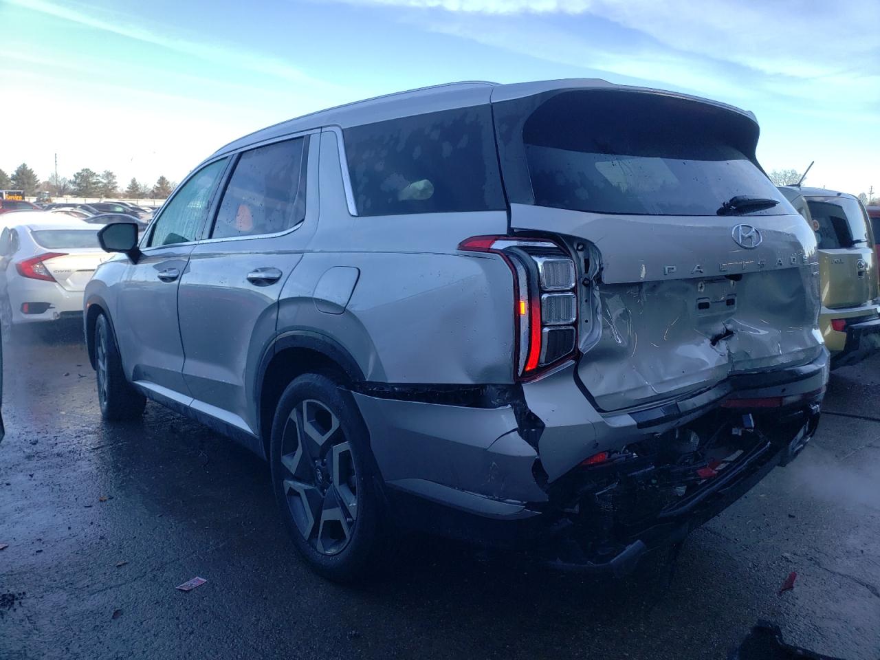 2023 Hyundai Palisade VIN KM8R4DGE1PU533459 Copart auction photo, rear end damage thumbnail 2