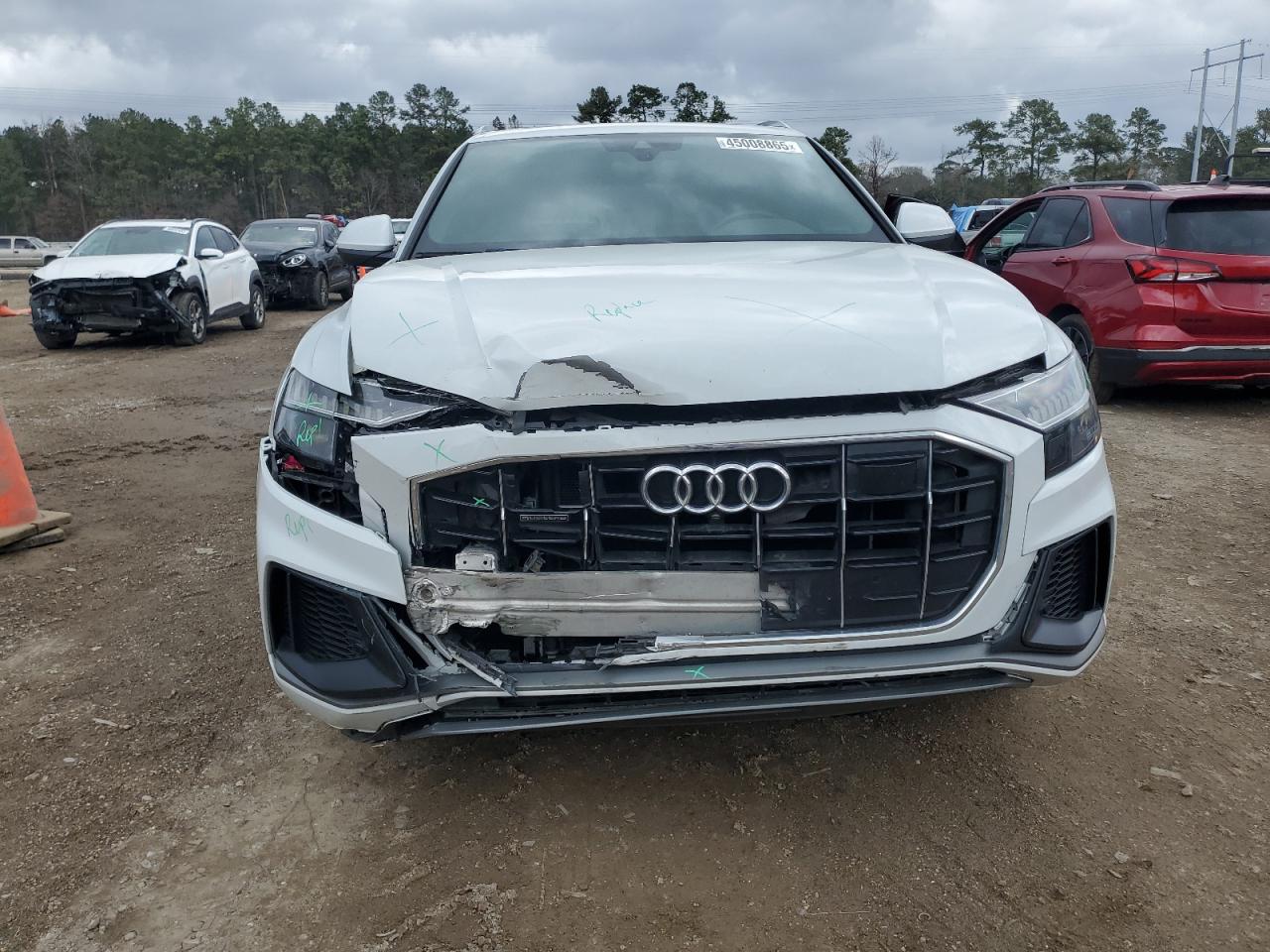 2021 Audi Q8 VIN WA1EVAF18MD004657 Copart auction photo, front end damage thumbnail 5
