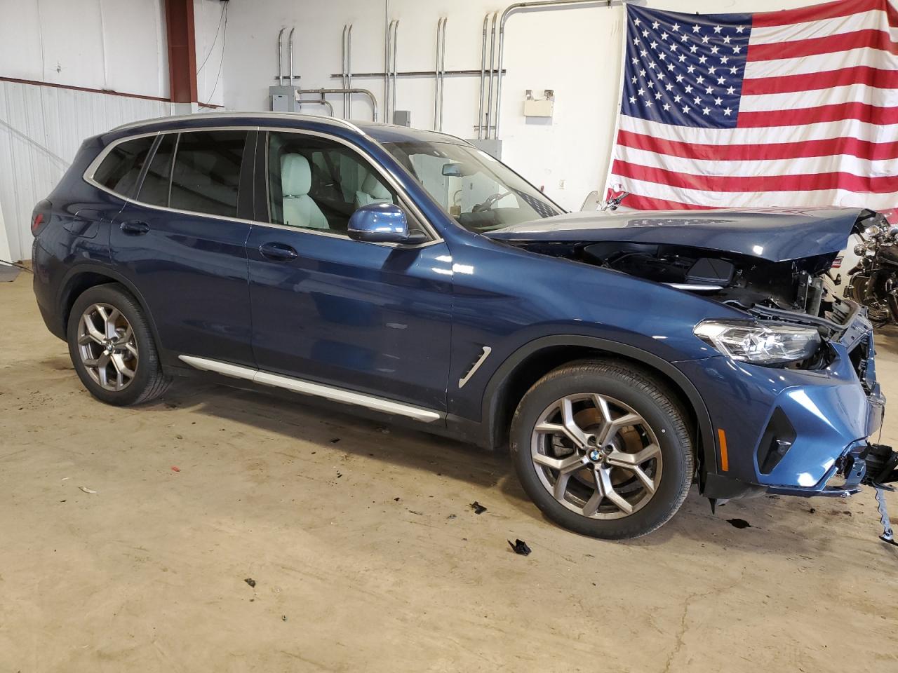 2023 BMW X3 VIN 5UX53DP07P9S24638 Copart auction photo, front end damage thumbnail 4
