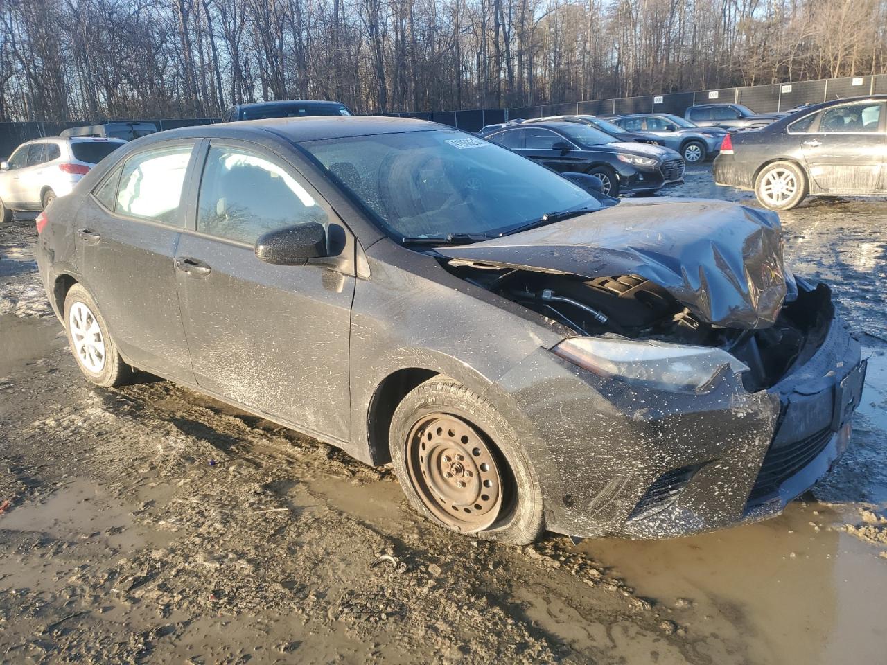 2015 Toyota Corolla VIN 2T1BURHE4FC267349 Copart auction photo, front end damage thumbnail 4