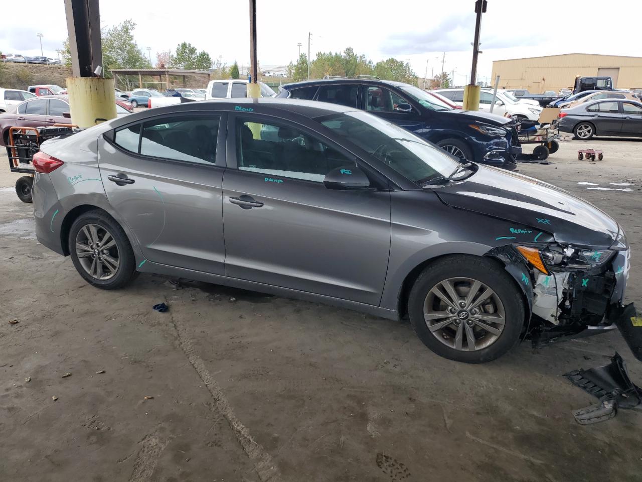 2018 Hyundai Elantra VIN 5NPD84LF0JH381886 Copart auction photo, front end damage thumbnail 4