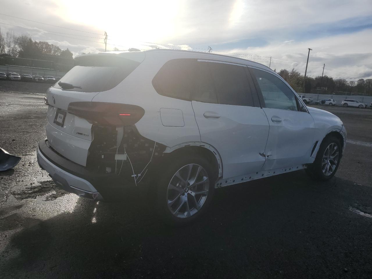 2024 BMW X5 VIN 5UX23EU0XR9T31523 Copart auction photo, side / rear end damage thumbnail 3
