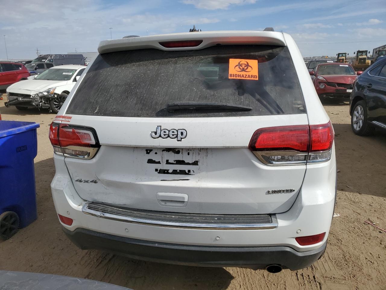 2021 Jeep Grand Cherokee VIN 1C4RJFBG6MC501237 Copart auction photo, front end / vandalism damage thumbnail 6