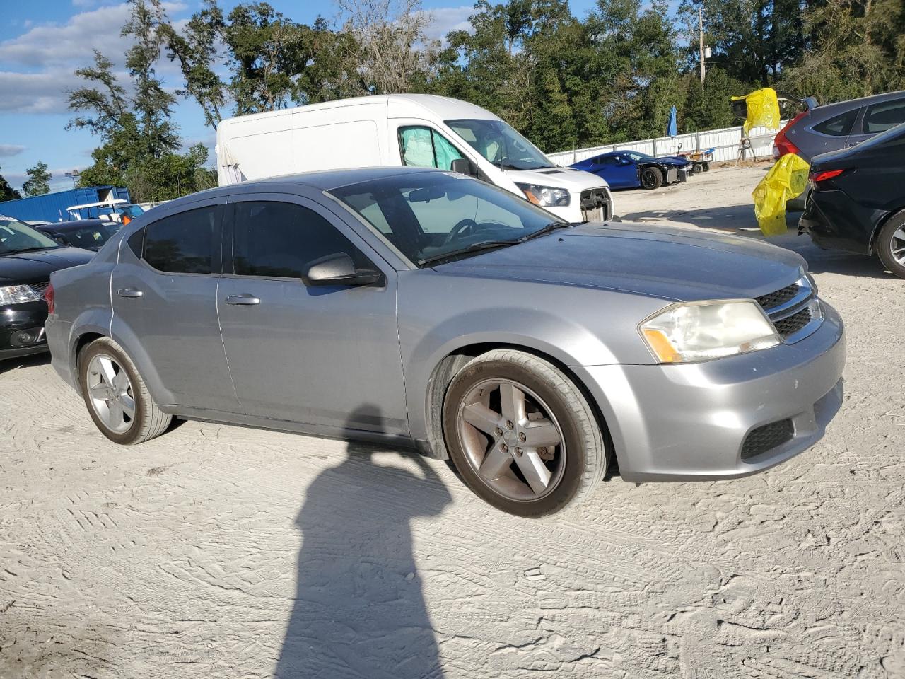 2013 Dodge Avenger VIN 1C3CDZAB1DN599557 Copart auction photo, side / minor dent/scratches damage thumbnail 4