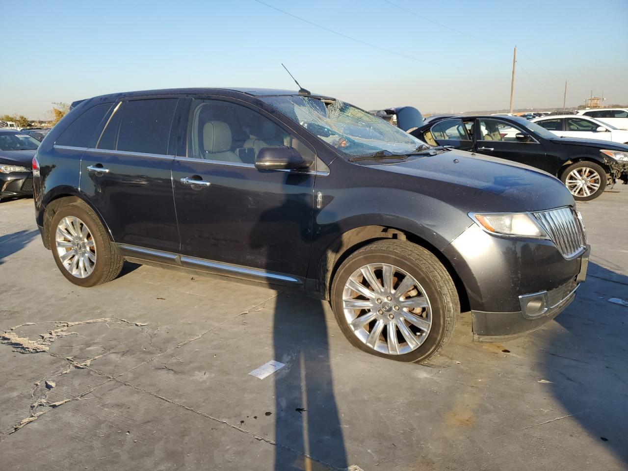 2013 Lincoln MKX VIN 2LMDJ6JKXDBL25177 Copart auction photo, front end damage thumbnail 4