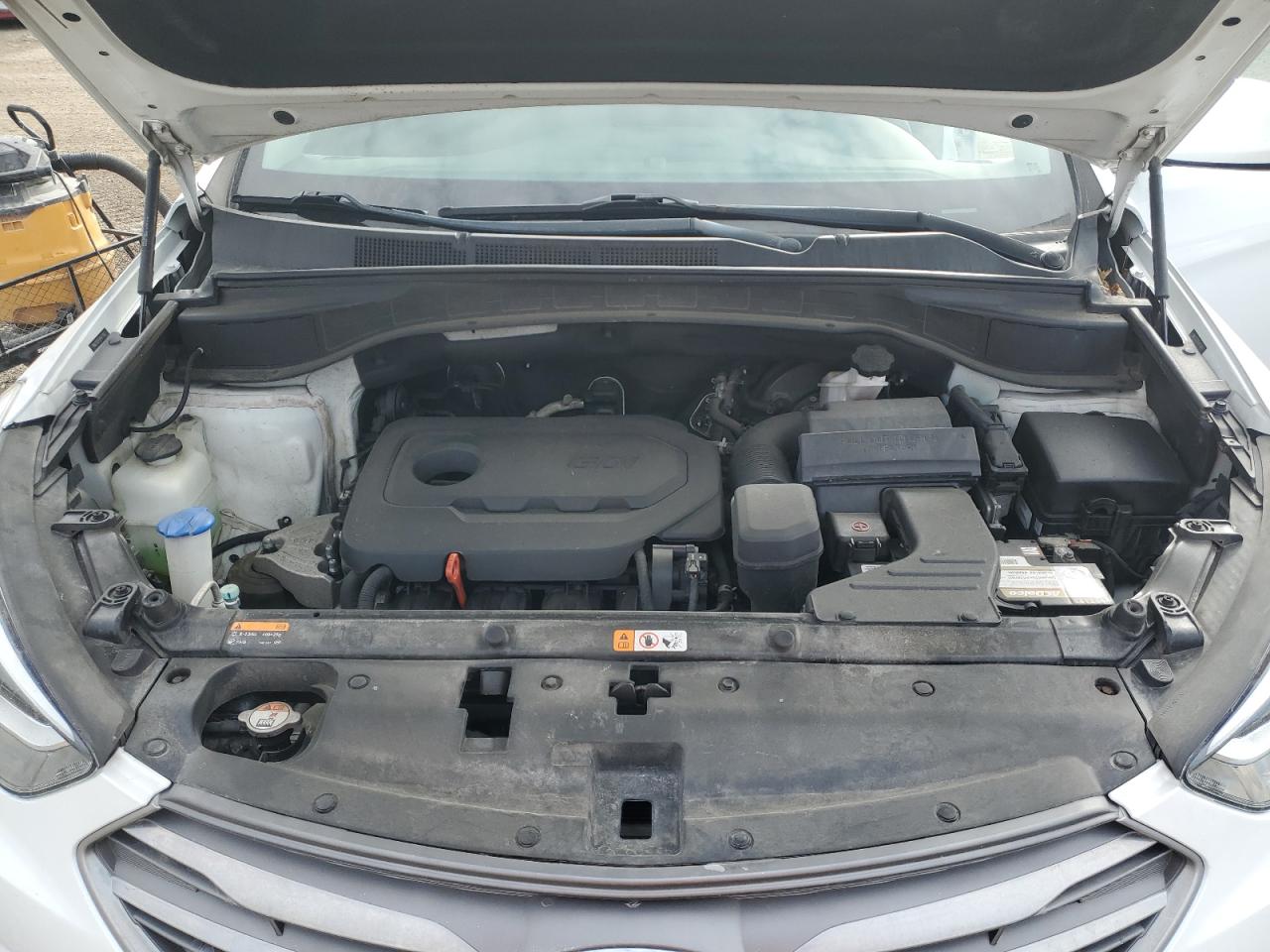 2017 Hyundai Santa Fe VIN 5NMZTDLB7HH017893 Copart auction photo, rear end / front end damage thumbnail 12