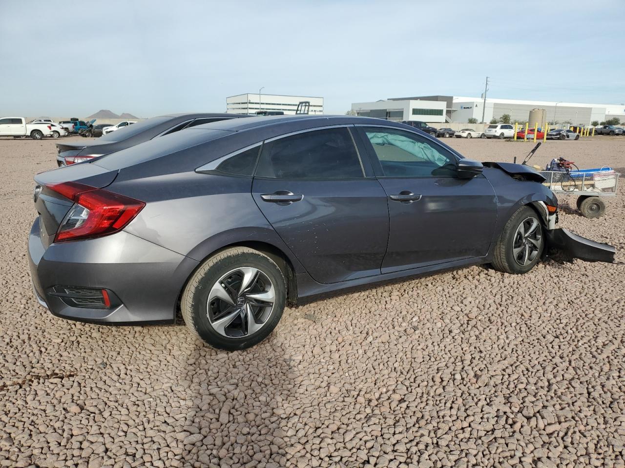 2020 Honda Civic VIN 19XFC2F60LE208562 Copart auction photo, front end / side damage thumbnail 3