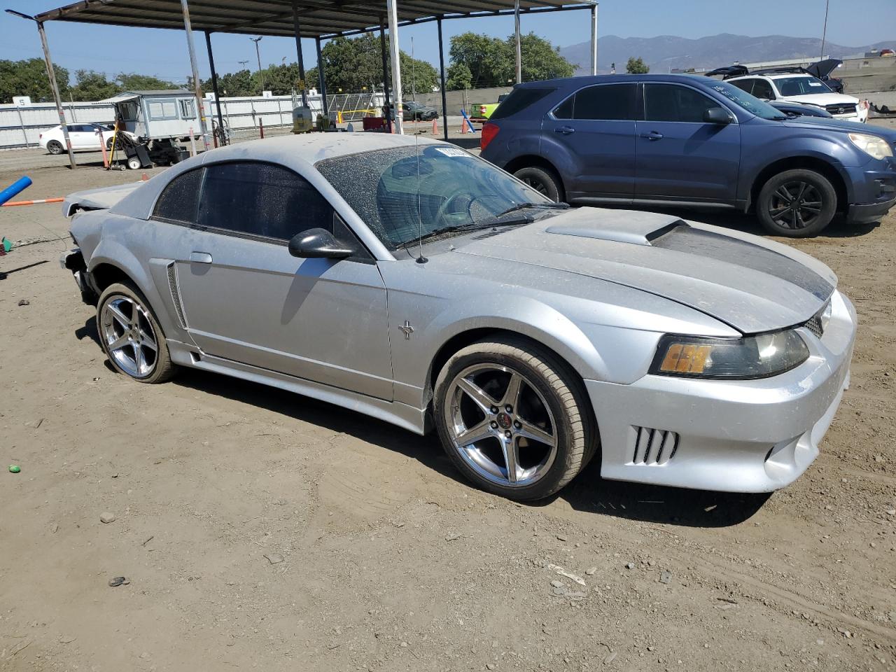 2001 Ford Mustang VIN 1FAFP40411F147139 Copart auction photo, rear end damage thumbnail 4
