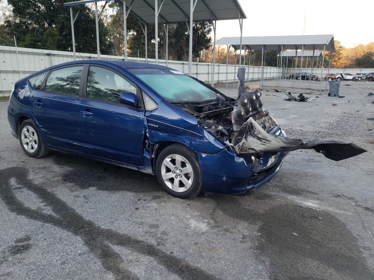 2009 Toyota Prius VIN JTDKB20U597879209 Copart auction photo, burn - engine damage thumbnail 4