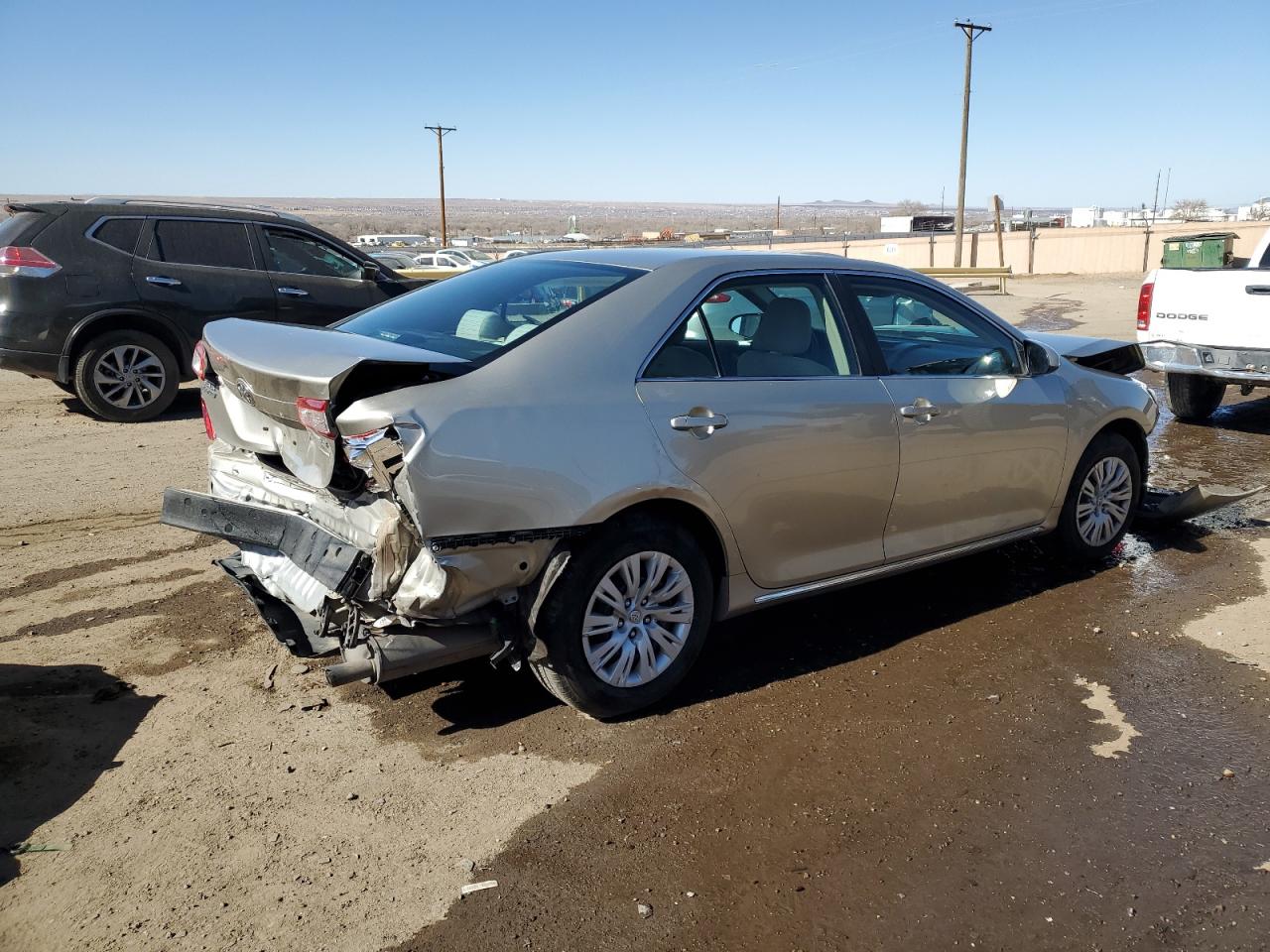 2014 Toyota Camry VIN 4T4BF1FK9ER442041 Copart auction photo, front end / rear end damage thumbnail 3