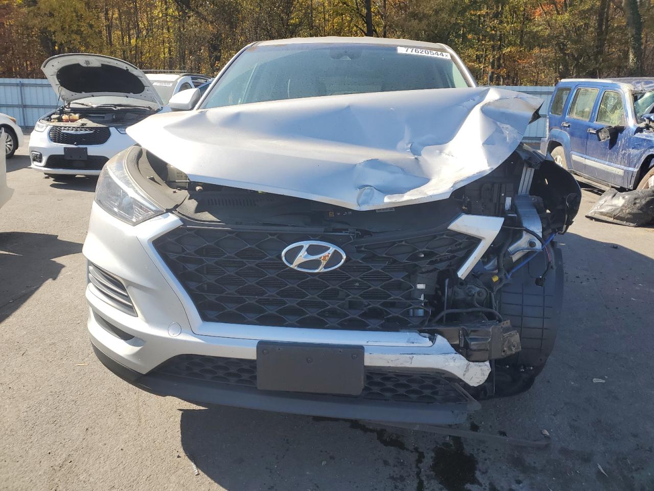 2020 Hyundai Tucson VIN KM8J23A47LU145465 Copart auction photo, front end damage thumbnail 5