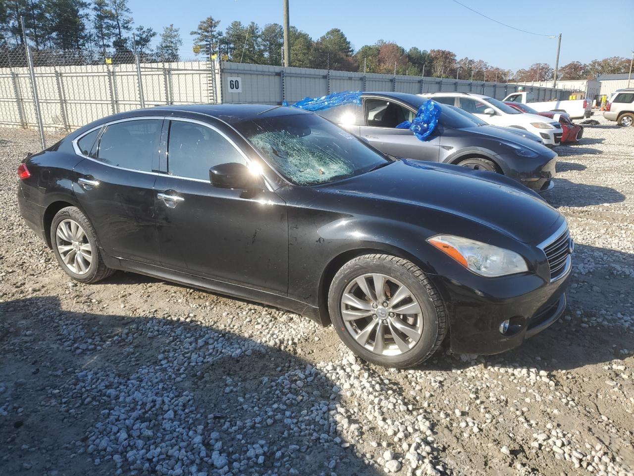 2013 Infiniti M VIN JN1BY1AP7DM514562 Copart auction photo, front end / minor dent/scratches damage thumbnail 4