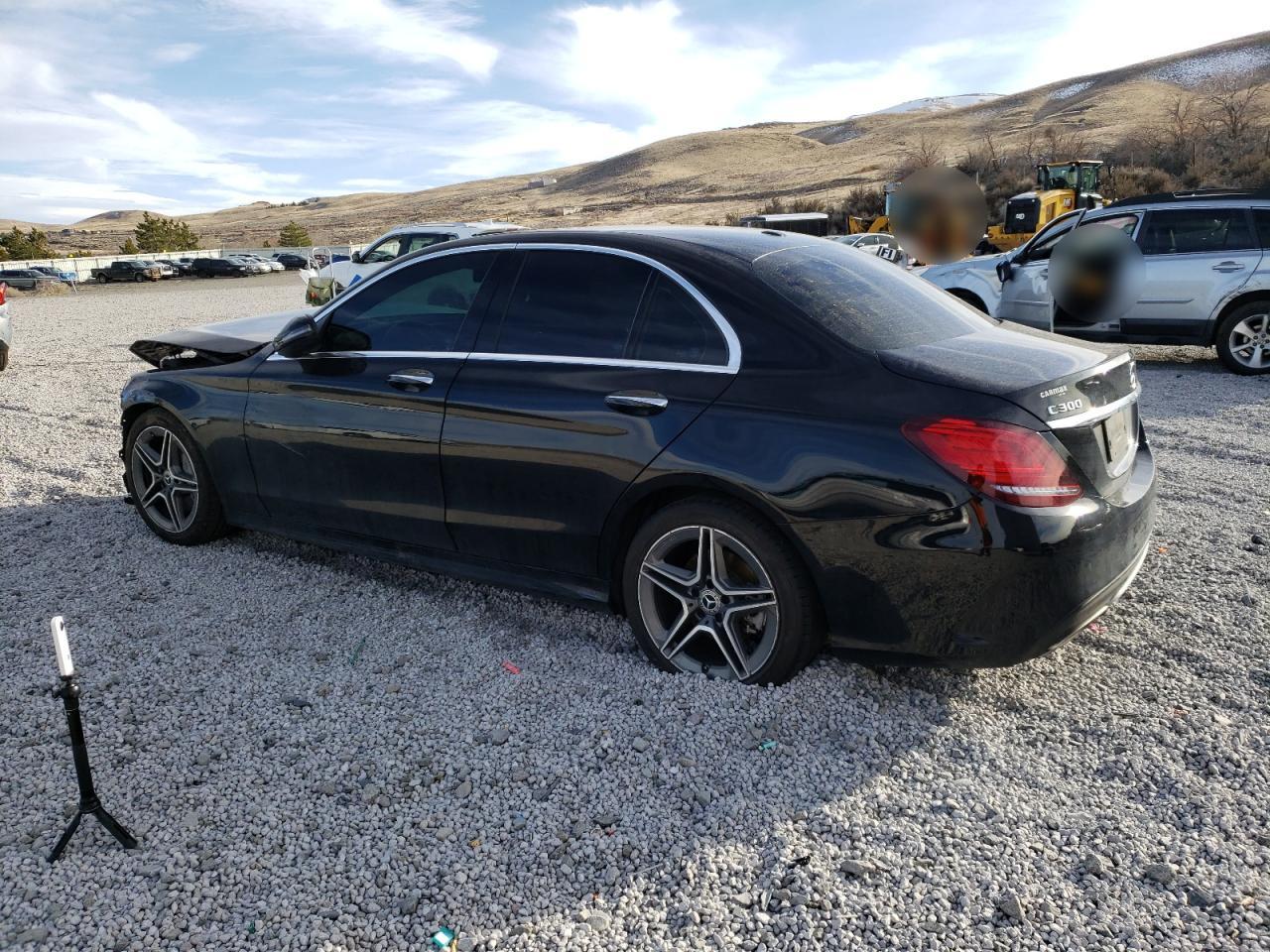2019 Mercedes-Benz C-klasse VIN 55SWF8DB5KU322252 Copart auction photo, front end damage thumbnail 2