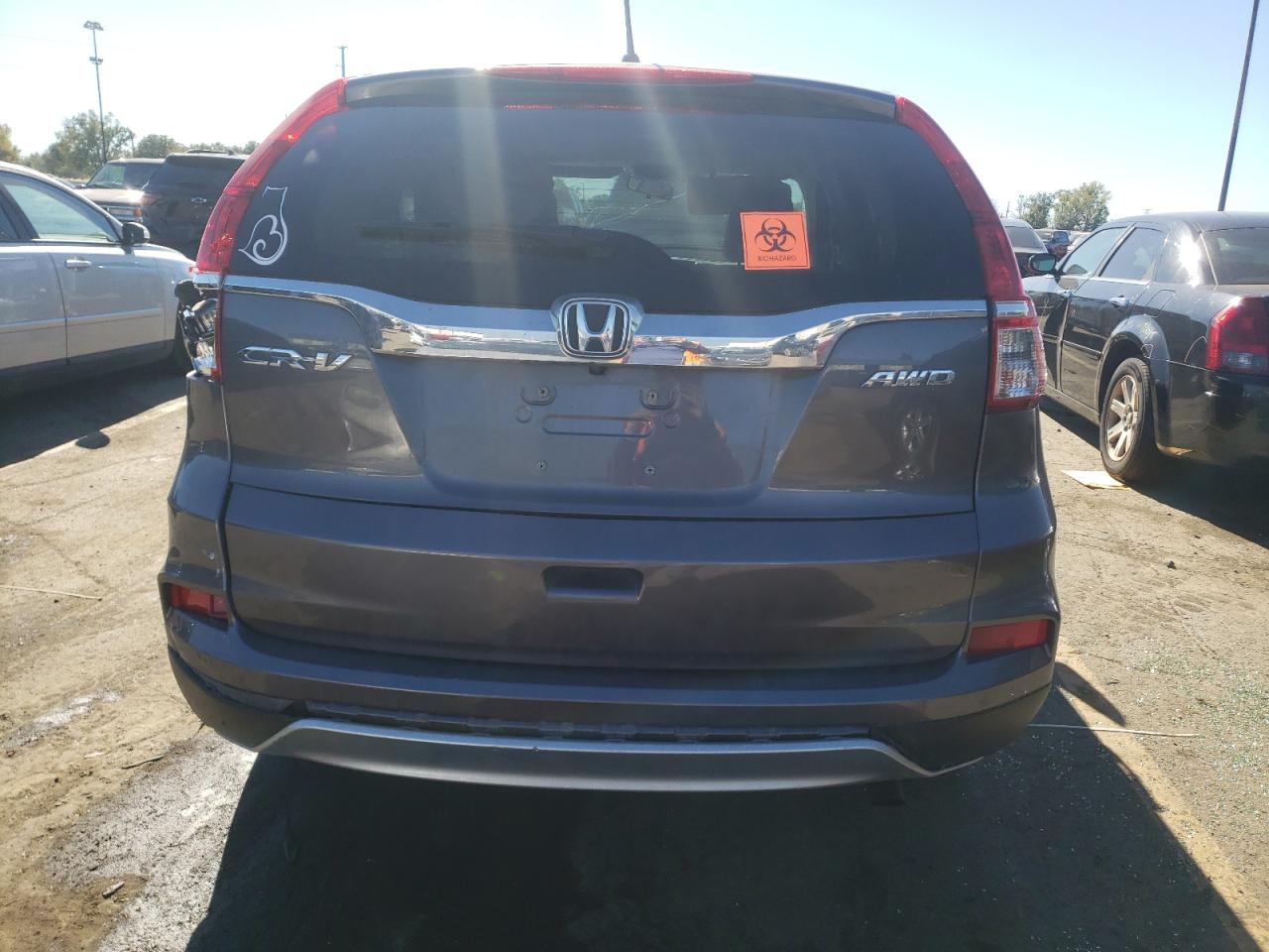 2016 Honda CR-V VIN 2HKRM4H52GH643188 Copart auction photo, all over damage thumbnail 6