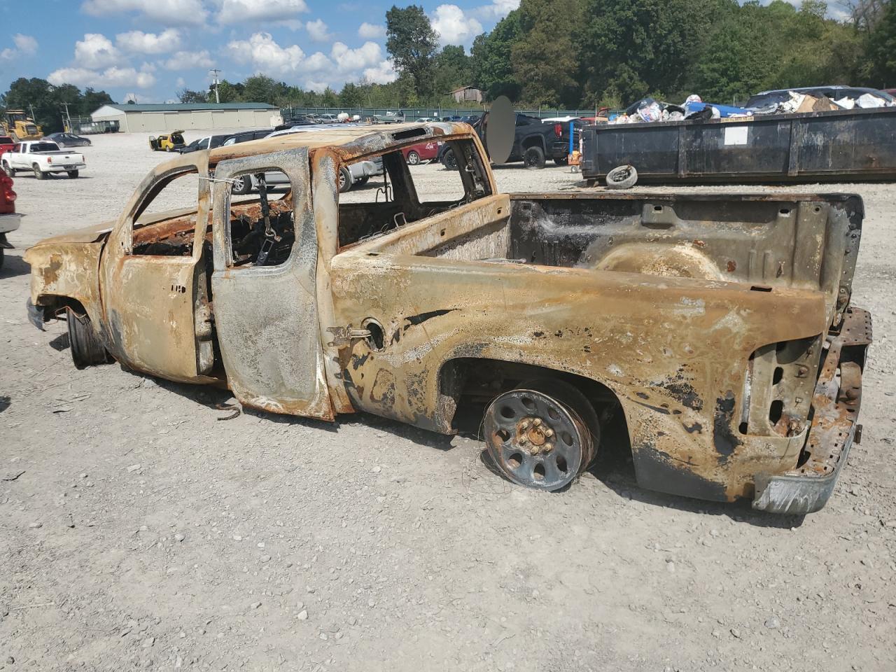 2013 Chevrolet Silverado VIN 1GCRCPEX3DZ122415 Copart auction photo, burn damage thumbnail 2