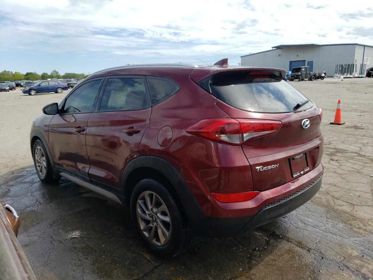 2018 Hyundai Tucson VIN KM8J33A4XJU600352 Copart auction photo, front end / side damage thumbnail 2