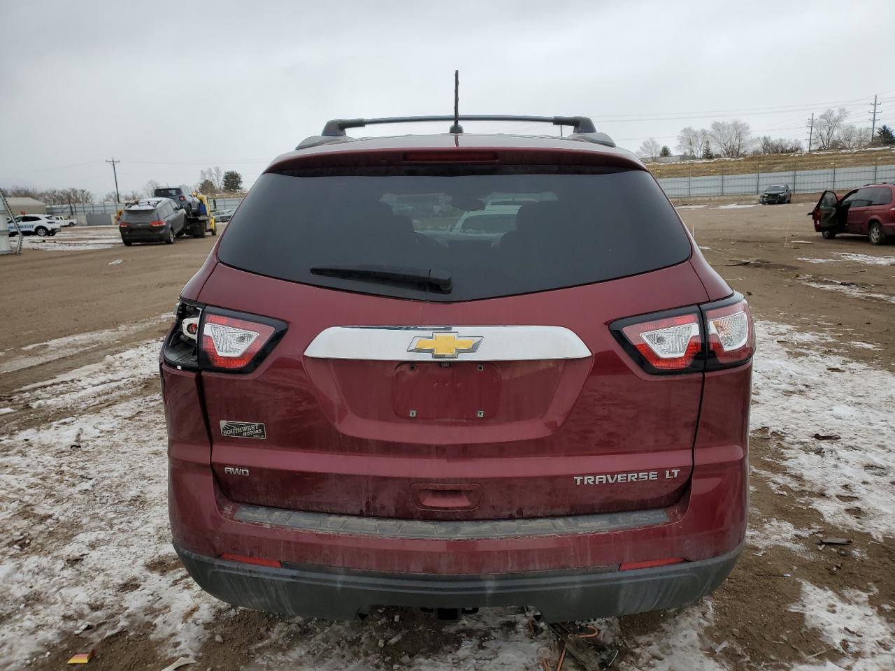 2015 Chevrolet Traverse VIN 1GNKVGKD9FJ349249 Copart auction photo, front end / rear end damage thumbnail 6
