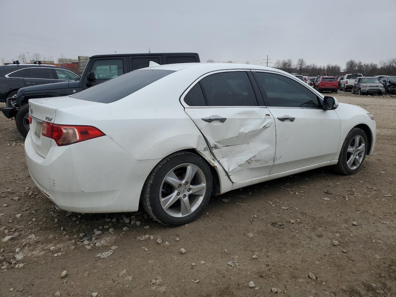 2012 Acura TSX VIN JH4CU2F41CC002171 Copart auction photo, side / front end damage thumbnail 3
