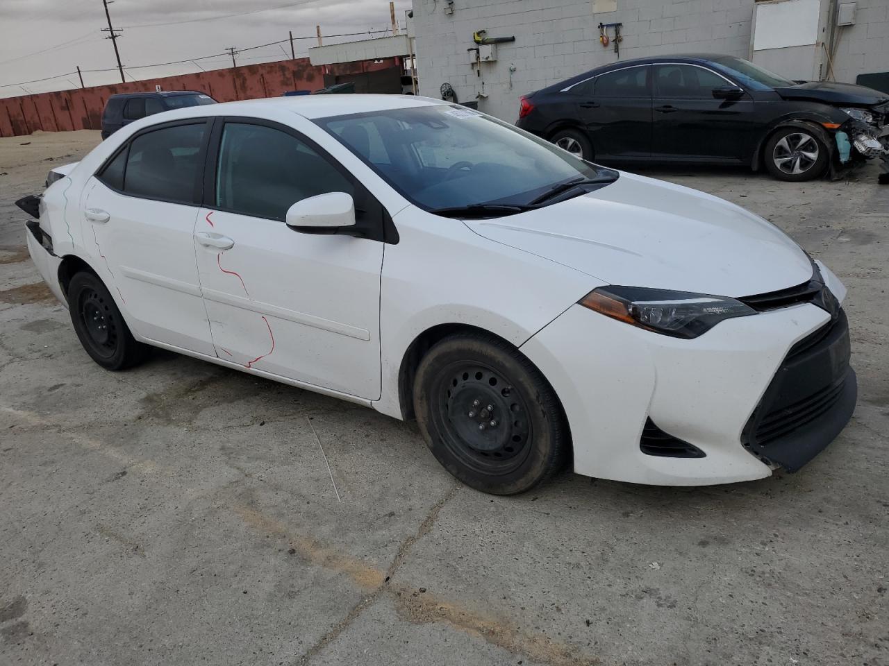 2018 Toyota Corolla VIN 2T1BURHE8JC969487 Copart auction photo, all over damage thumbnail 4