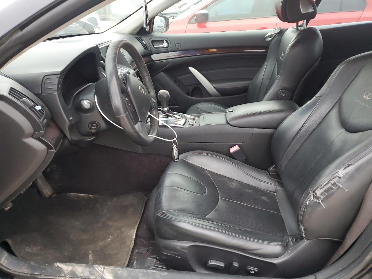 2012 Infiniti G VIN JN1CV6FEXCM203031 Copart auction photo, side / front end damage thumbnail 7