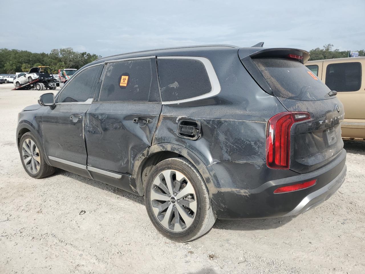 2020 KIA Telluride VIN 5XYP64HC8LG013449 Copart auction photo, rollover damage thumbnail 2