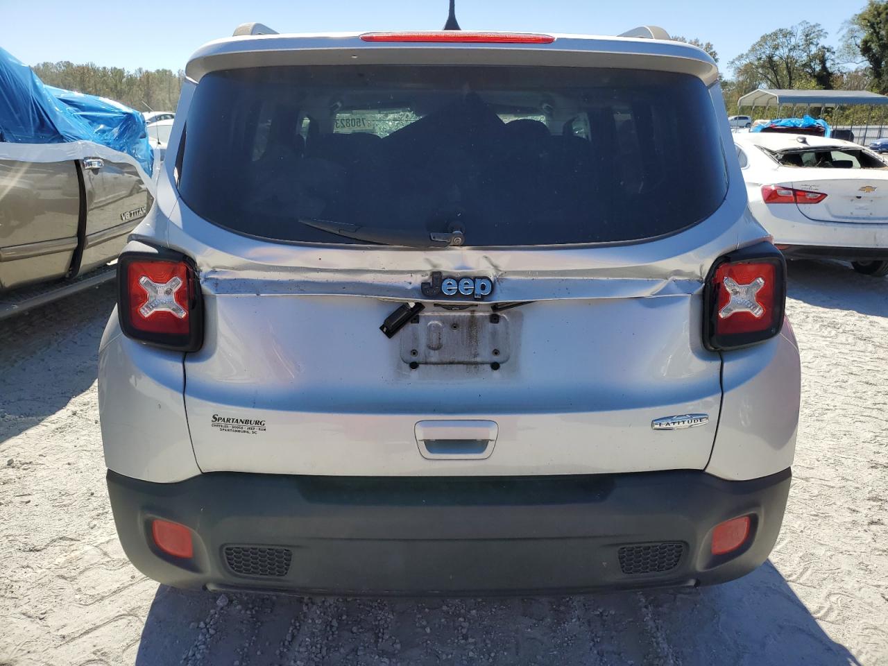 2018 Jeep Renegade VIN ZACCJABB4JPG93021 Copart auction photo, top/roof damage thumbnail 6