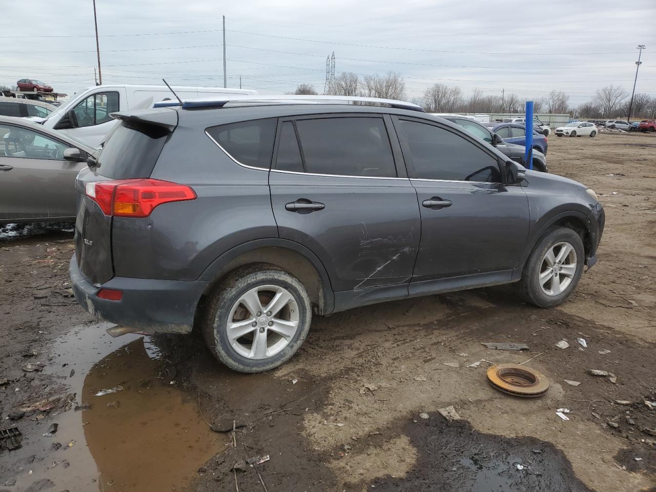 2013 Toyota RAV 4 VIN JTMWFREV5DD008949 Copart auction photo, front end / rear end damage thumbnail 3