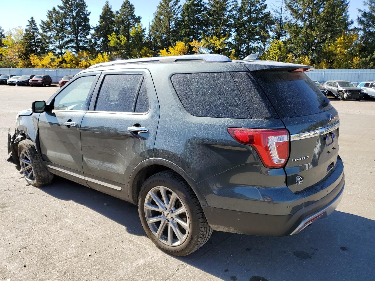 2016 Ford Explorer VIN 1FM5K8FH0GGA92994 Copart auction photo, front end / undercarriage damage thumbnail 2