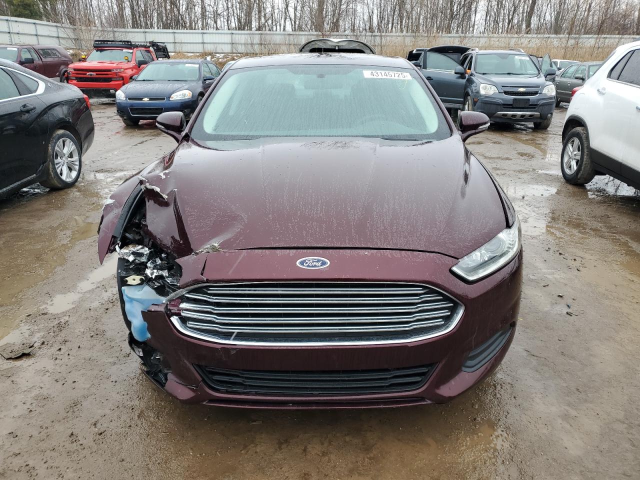2013 Ford Fusion VIN 3FA6P0HRXDR162738 Copart auction photo, front end / side damage thumbnail 5