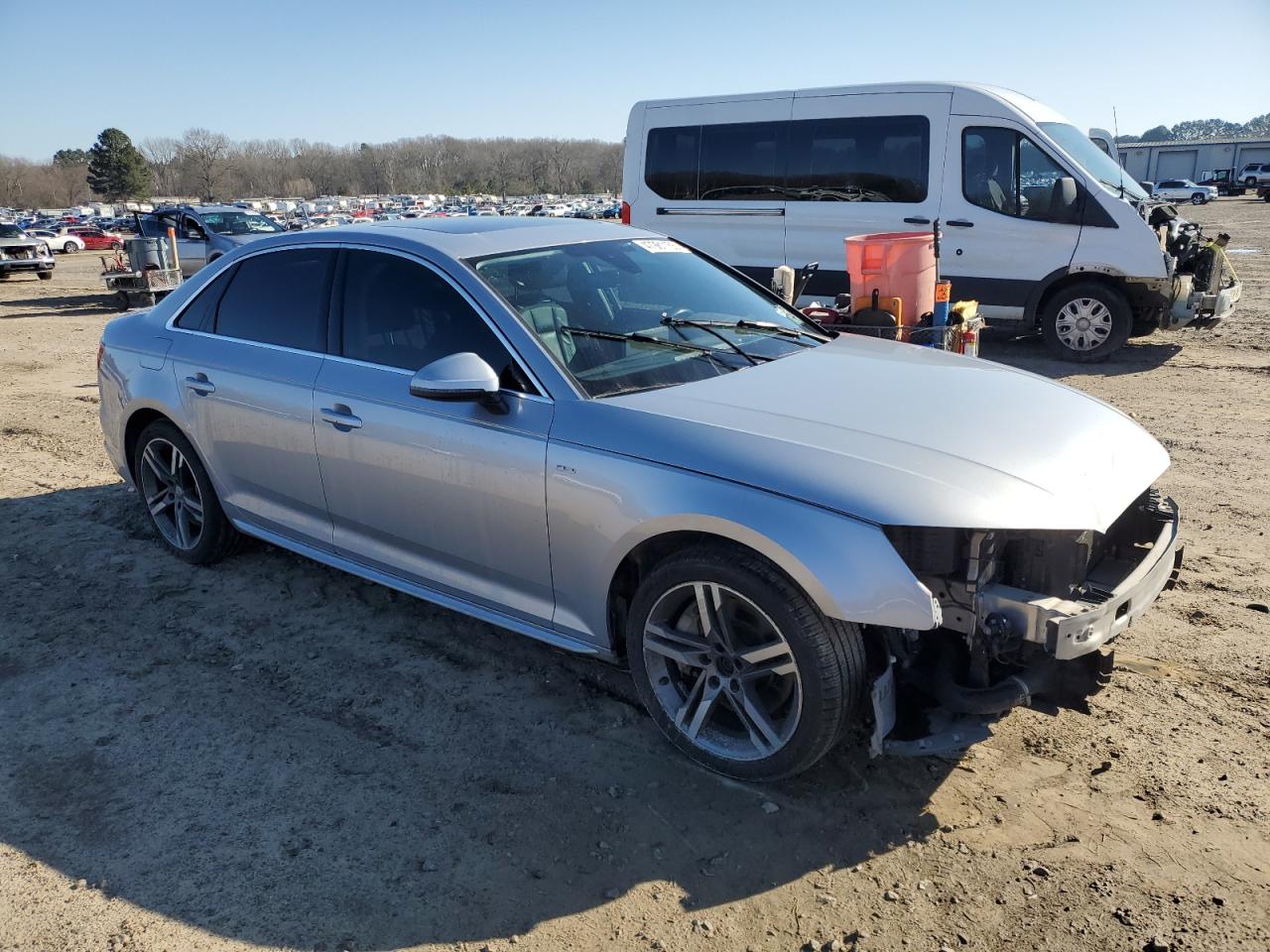 2018 Audi A4 VIN WAUENAF44JA078622 Copart auction photo, front end / minor dent/scratches damage thumbnail 4
