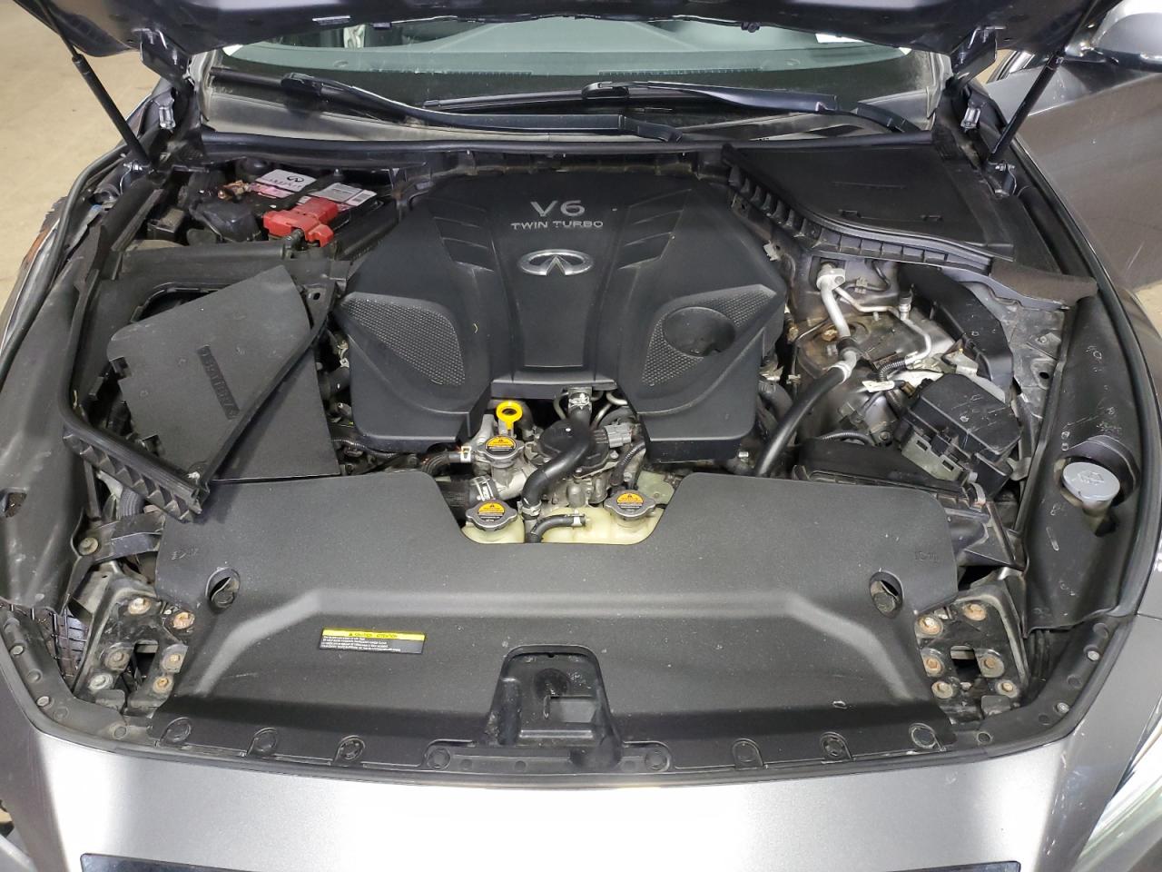2019 Infiniti Q50 VIN JN1EV7AR0KM552240 Copart auction photo, front end / side damage thumbnail 11