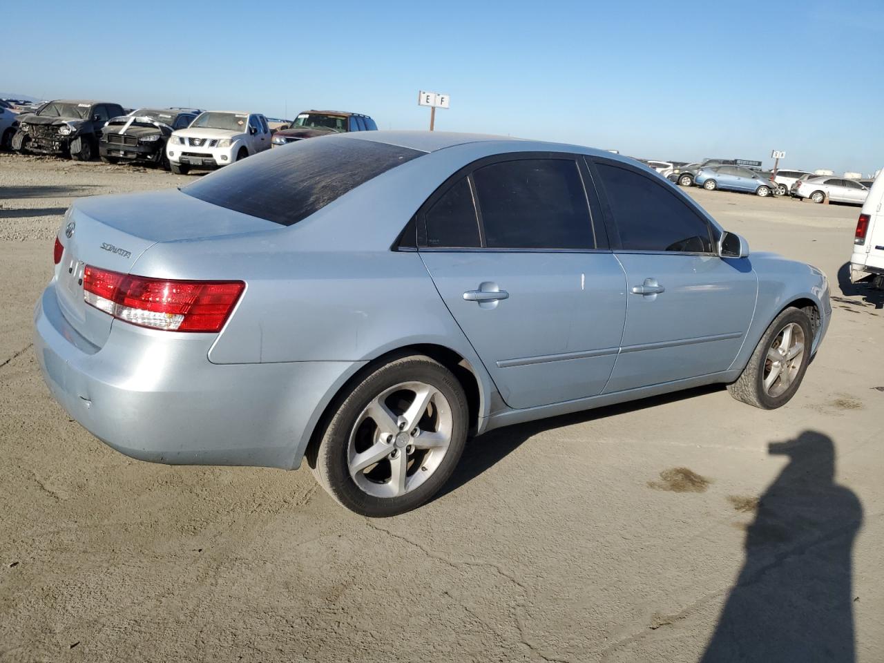 2007 Hyundai Sonata VIN 5NPET46C17H198364 Copart auction photo, rear end damage thumbnail 3