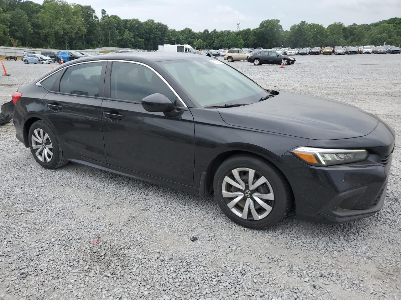 2022 Honda Civic VIN 2HGFE2F2XNH512787 Copart auction photo, hail damage thumbnail 4