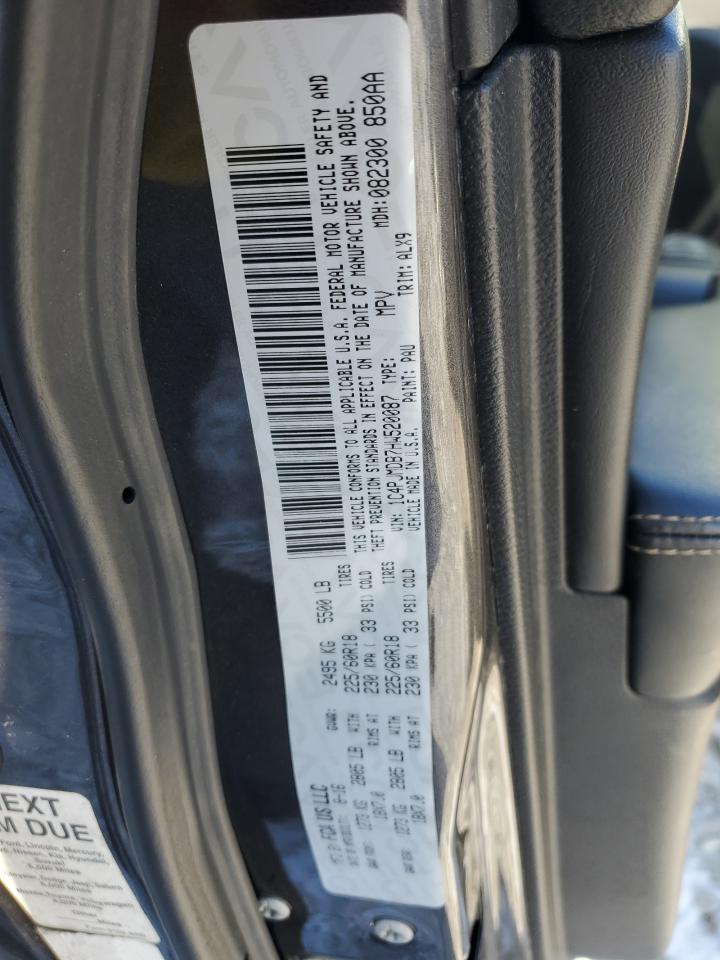 2017 Jeep Grand Cherokee VIN 1C4PJMDB7HW520087 Copart auction photo, front end / side damage thumbnail 15