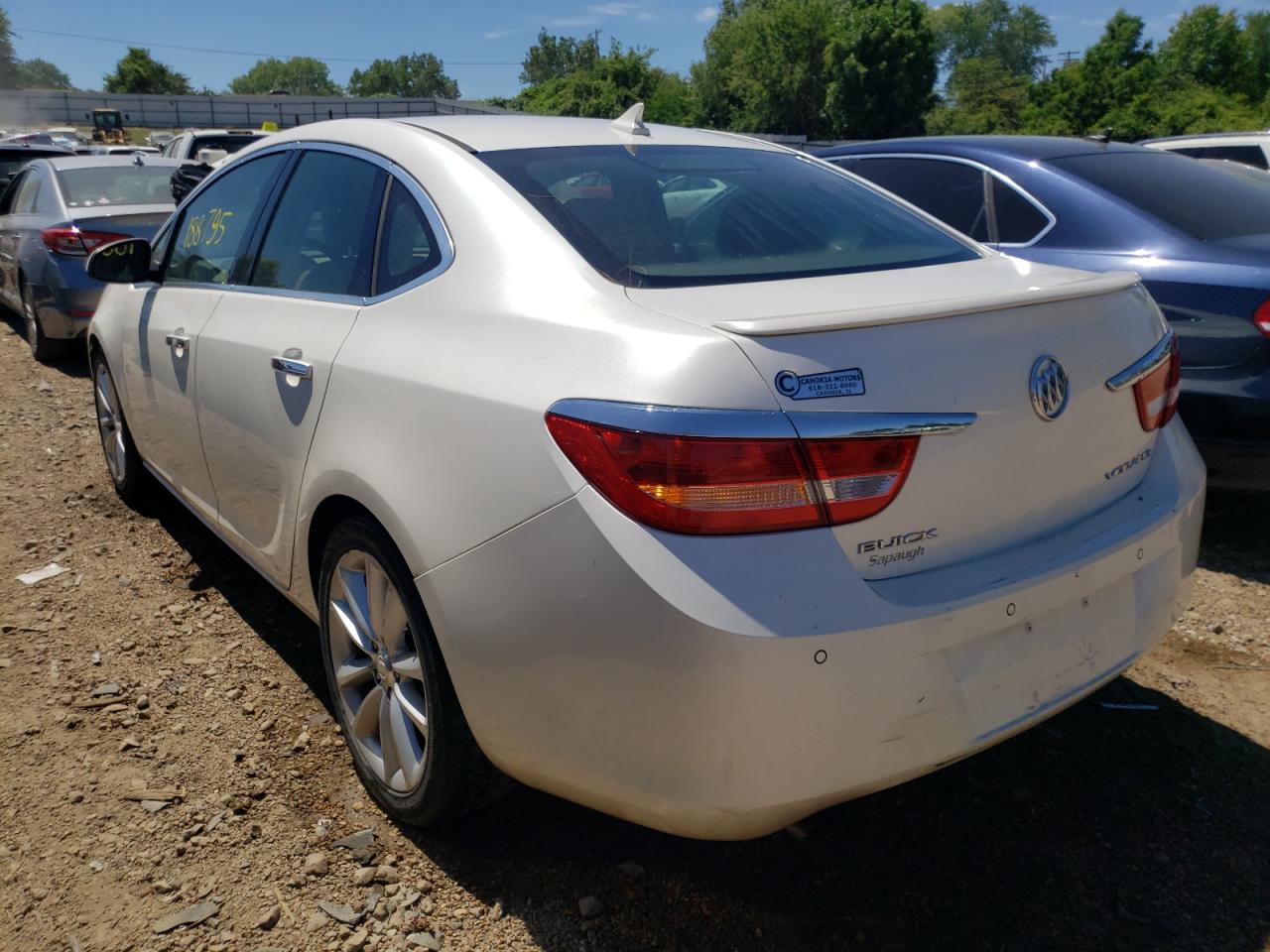2012 Buick Verano VIN 1G4PS5SKXC4212174 Copart auction photo, front end / side damage thumbnail 3